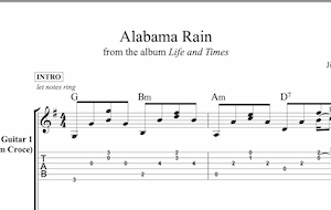 Alabama Rain, Jim Croce