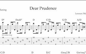 Dear Prudence, John Lennon's Guitar Part